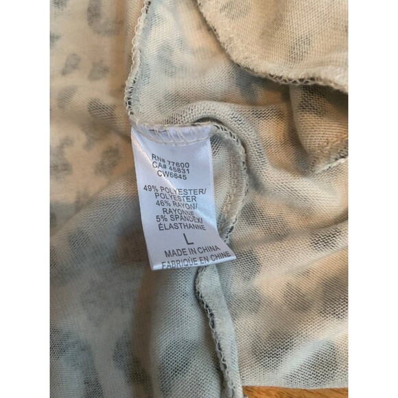 Chaser Brand Cardigan Leopard Print size large - Picture 3 of 4